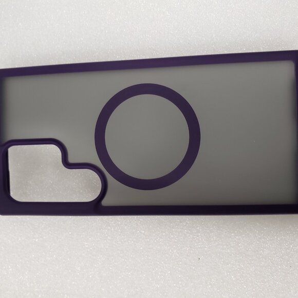 Torras Magnetic Samsung Galaxy S24 Ultra Case, MagSafe, Shockproof Purple Matte - Picture 3 of 12
